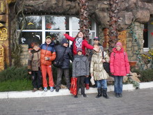 Children's camp in Kharkov during the autumn holidays