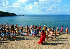 Пляж в англомовному таборі в Болгарії