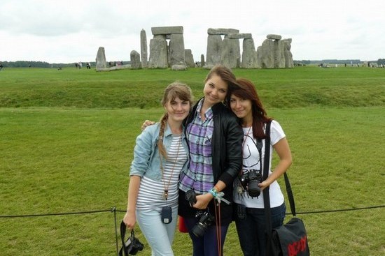 Camp in Britain. Excursion to Stonehenge